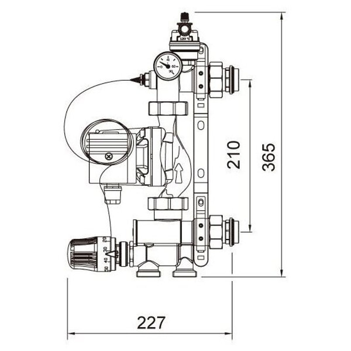 Насосно смесительный узел tim jh 1036 схема подключения