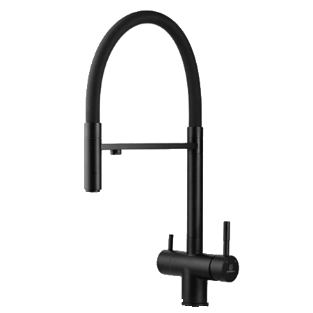 Смеситель для кухни Wasser Zimmer ZM-2011H с гибким изливом, подключением к фильтру питьевой воды из нержавеющей стали