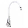 Смеситель для кухни Gross Aqua ColorFlex 3241508W с гибким изливом белый