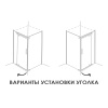 Душевое ограждение ALEX BAITLER AB214-100 (1000*1000*2000) прозрачное стекло 8 мм