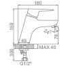 Смеситель для умывальника Ledeme H40 L1040