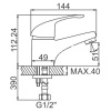 Смеситель для умывальника Ledeme H29-B L1029-B