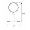 Крепление телескопическое для полотенцесушителей TIM K21-3/4 3/4