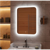 Зеркало для ванной Glamour ЗЛП140 600x800 LED подсветка сенсорный выключатель