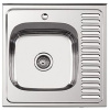 Мойка для кухни накладная LEDEME L96060-6L из нержавеющей стали, 60*60 см без сифона