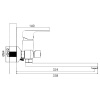 Смеситель для ванны Ledeme H44 L2244
