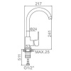 Смеситель для кухни Ledeme H44 L4044-2