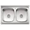 Мойка для кухни накладная LEDEME L98060B из нержавеющей стали, 80*60 см без сифона