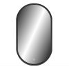 Зеркало для ванной Prime ЗЛП2199 Black 450х800 LED подсветка в МДФ раме