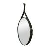 Зеркало  Ритц D 500 на ремне из натуральной кожи черного цвета