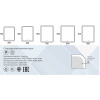Зеркало для ванной Glamour ЗЛП606 800х900 LED подсветка сенсорный выключатель и часами