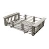 Коландер для кухонной мойки FRANK PROFI 75890 из нержавеющей стали/ABS-пластика, стали 24.8*22.4*9 см раздвижной