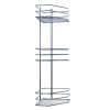 Полка для ванной ProfFero П0001564 Хром угловая настенная 3 яруса