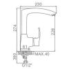 Смеситель для кухни Ledeme H64 L4064
