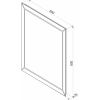 Зеркало для ванной Kraft 600x800 LED подсветка сенсорный выключатель