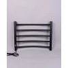 Полотенцесушитель BRIMIX BK109AW5S Черный матовый электрический ДУГА прямой на 5 перекладин из нерж. стали 415х540х80, t - 50*C