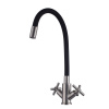Смеситель для кухни Fmark FS8442-01 с гибким изливом черный