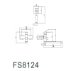 Смеситель для ванны Fmark FS8124 сатин
