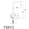 Смеситель для кухни Fmark FS8412 сатин
