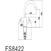 Смеситель для кухни Fmark FS8422 сатин