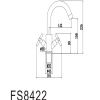 Смеситель для кухни Fmark FS8422H черный