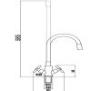 Смеситель для кухни Fmark FS8442-02 с гибким изливом белый