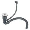 Мойка для кухни врезная GERHANS RK35050B графи из нержавеющей стали, 50х50 см с сифоном