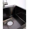Мойка для кухни врезная GERHANS RK35050B графи из нержавеющей стали, 50х50 см с сифоном