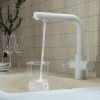Смеситель для кухни Gross Aqua Ecolife 3120609MW с подключением к фильтру воды белый