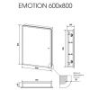 Зеркало-шкаф Emotion LED 600х800 MBK028