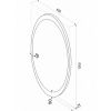 Зеркало Lily LED 600х1050 с сенсором ЗЛП494