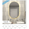 Зеркало Fleur LED 650х1100 с бесконтактным сенсором, теплая подсветка ЗЛП327 Зеркало Fleur LED 650х1100 с бесконтактным сенсором, теплая подсветка ЗЛП327