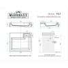 Раковина для ванной MARRBAXX Шарм V63 (сигн.бел.) Granit  Д-600мм, Ш-500мм, Г-110мм