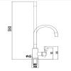 Смеситель для кухни Savol FS26729-02 с гибким изливом белый