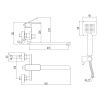 Смеситель для ванны Savol S-600709