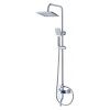 Душевая стойка Fmark со смесителем, лейкой и тропическим душем S-602242