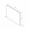 Зеркало Trezhe LED 1000х700 с бесконтактным сенсором, теплая подсветка ЗЛП316