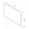 Зеркало Demure LED 900x800 с сенсором ЗЛП880