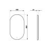 Зеркало Prime Gray LED 450х800 в МДФ раме ЗЛП1079