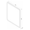 Зеркало Glamour LED 700x900 с сенсором  ЗЛП941