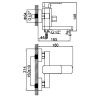 Смеситель для ванны Ledeme L3233B