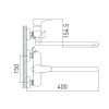 Смеситель для ванны Gross Aqua Space 7515288СW-35L(F) белый