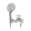 Смеситель для ванны Gross Aqua 2515288СW Space White Chrome белый