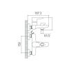 Смеситель для ванны Gross Aqua 2515288СW Space White Chrome белый