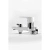 Смеситель для ванны Gross Aqua 2515288СW Space White Chrome белый