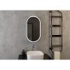 Зеркало-шкаф Elmage Black 450х800 LED подсветкой и датчиком движения МВК049