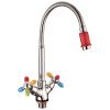 Смеситель для кухни Loffrey LF84310 с гибким изливом цветным