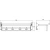 Полка для полотенец Savol S-009099 откидная 60 см