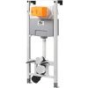 Комплект инсталляция OLI 120 ECO  mechanic + кнопка слива Slim черная Matte, пластик 879236mSL03