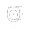 Сиденье для унитаза BERGES дюропласт Cezar A крепление металлические 011001